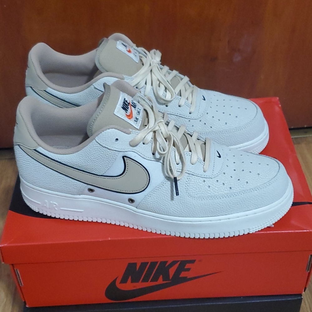 Nike Air Force1 size13 light gray,white and Beige